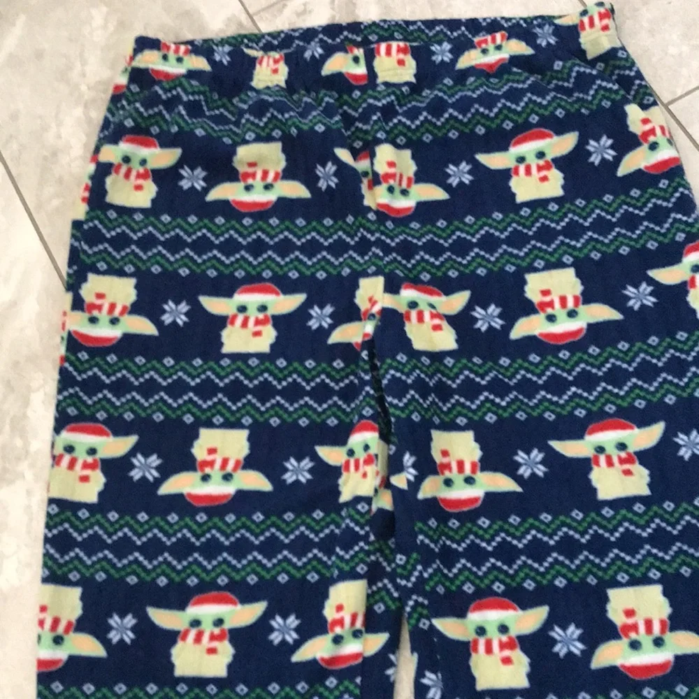 ❤️3X20 STAR WARS Mens Baby Yoda Christmas Pajamas Pants | XL